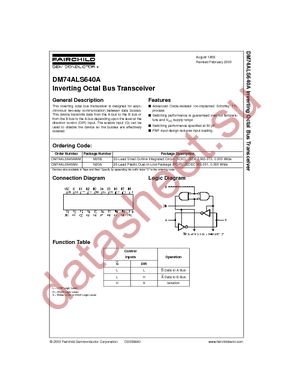 DM74ALS640AWM datasheet  